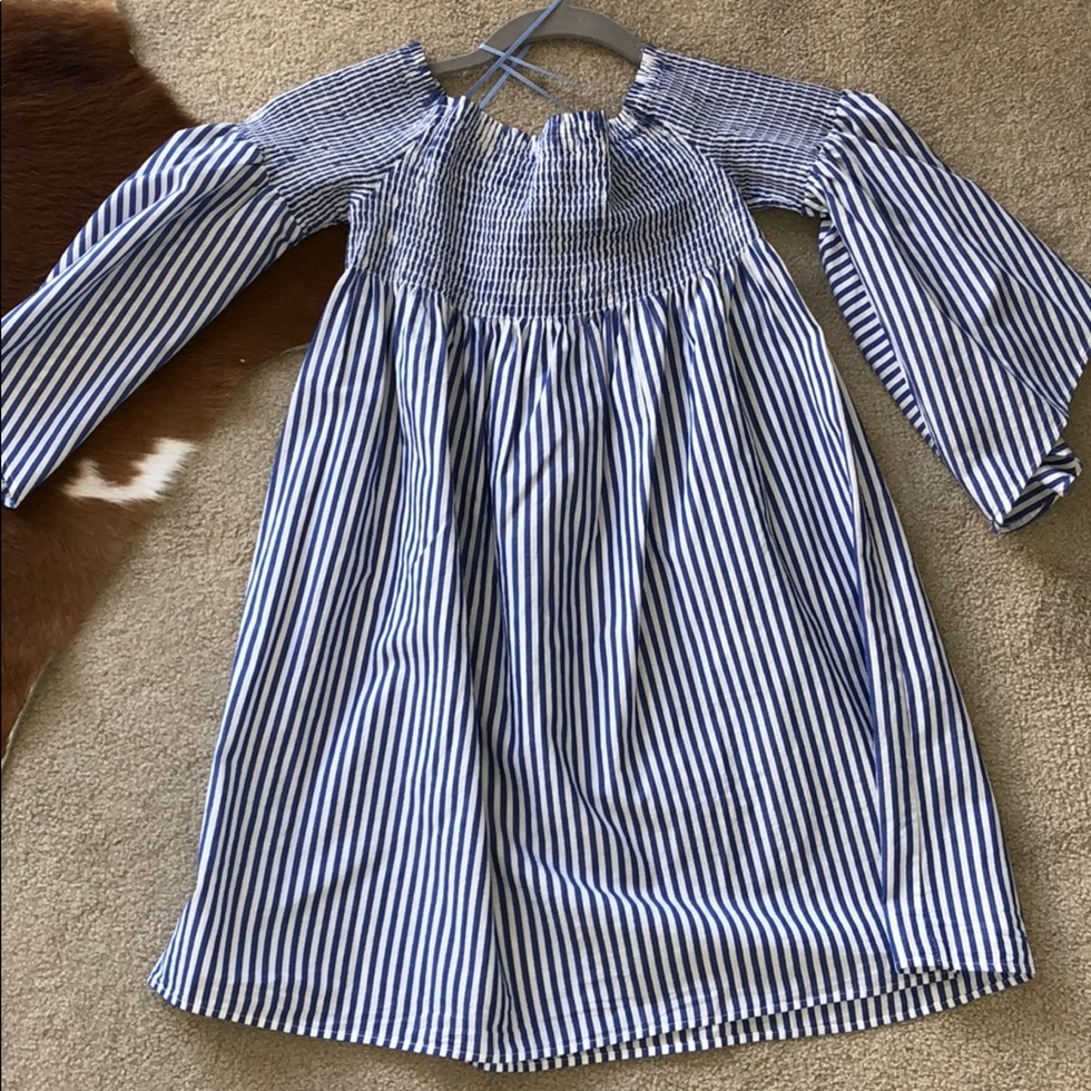 Zara blue & white striped dress. Size Small